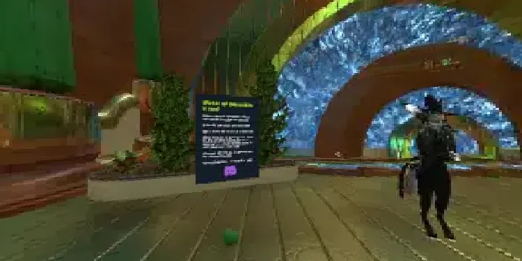 A preview image of the 'Avatar Emporium - New users welcome!' session.