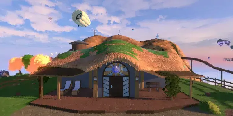 A preview image of the 'Cloudscape Harvest V1.1.0' world.
