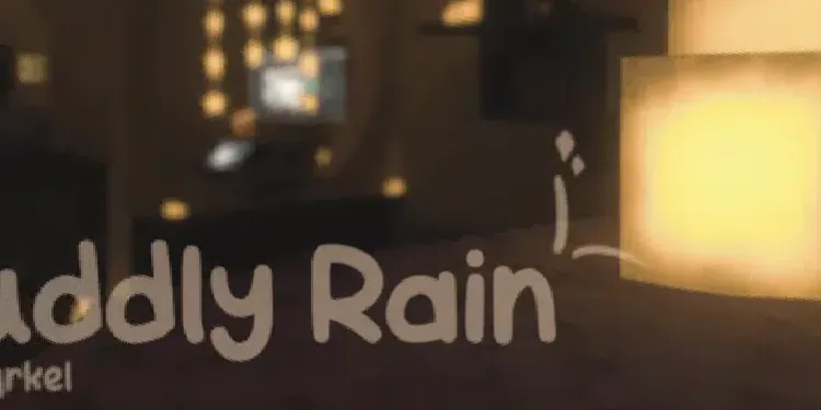 A preview image of the 'Cuddly Rain' world.