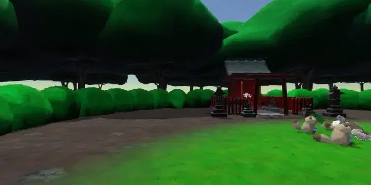 A preview image of the '狐狸春風(Fox and Japanese raccoon dogs in spring)' world.