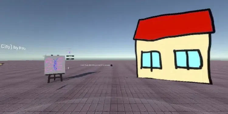 A preview image of the '[MMC24]ScribbleAvatar' world.