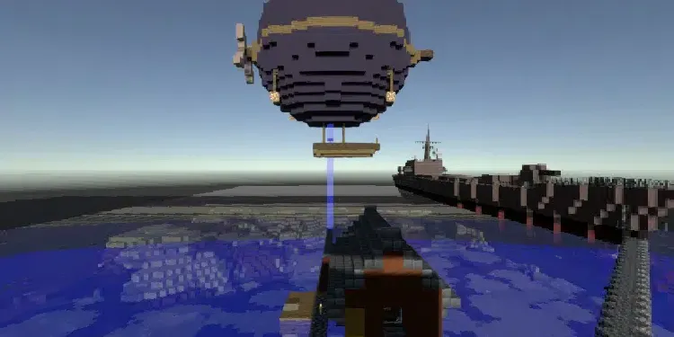 A preview image of the 'MeuhMeuhCraft - Boat base' world.