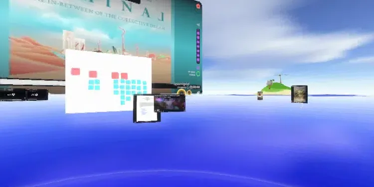 A preview image of the 'mindmap & metaverse_statistics+data 2025-07' world.